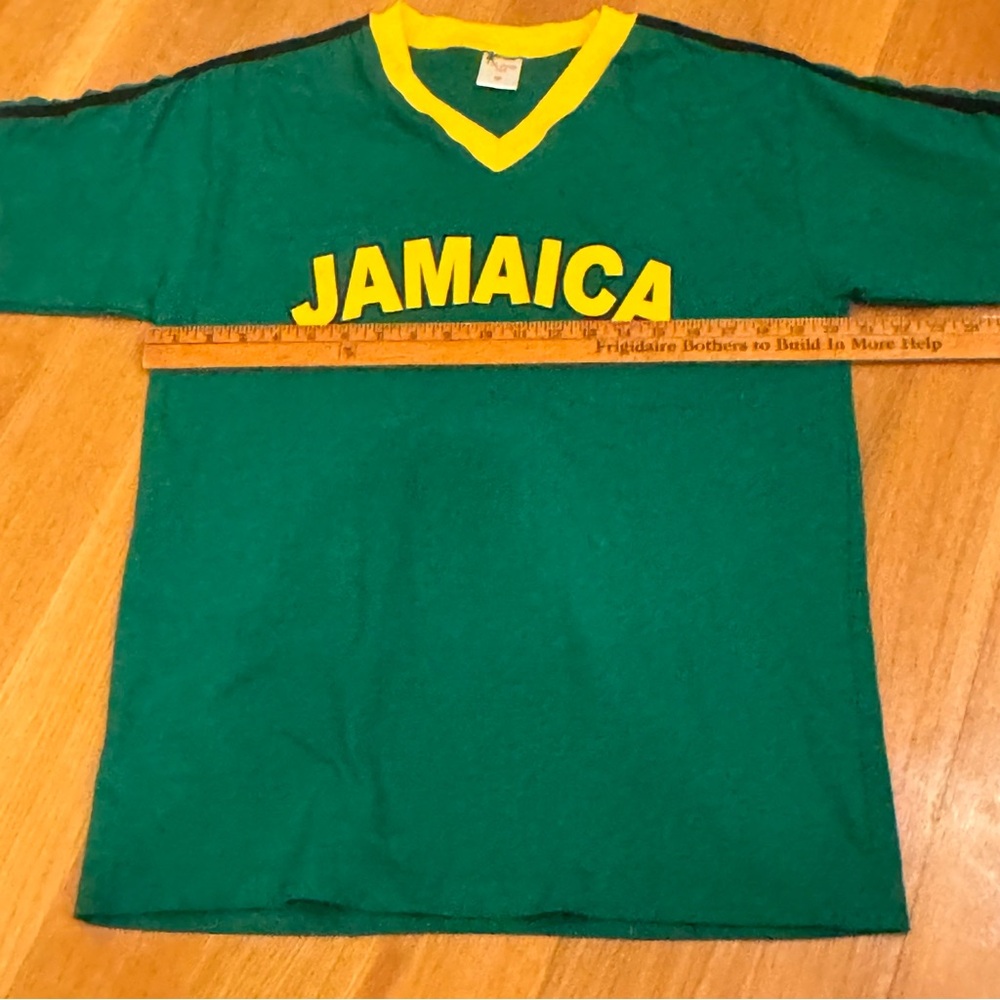 Green and Yellow Jamaica Men's Tee Size Medium - Picture 4 of 5